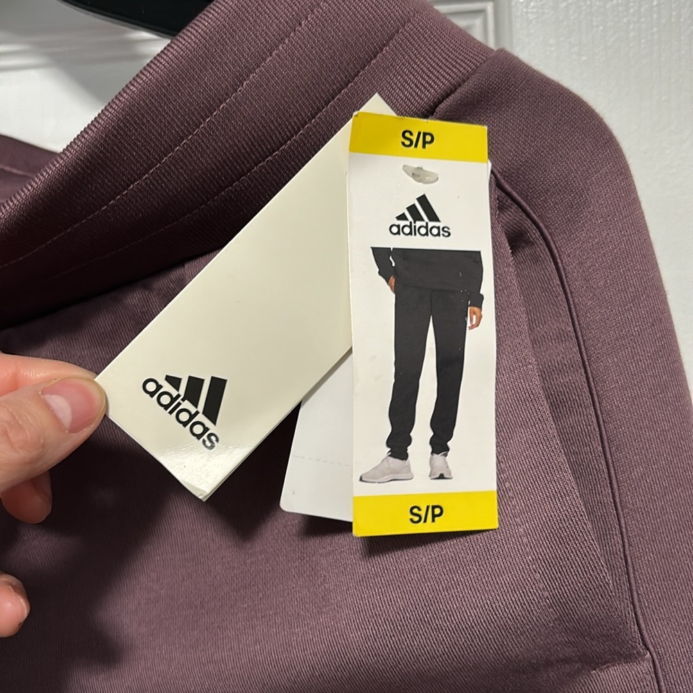Adidas Womens Fleece Active Joggers Sweatpants Purple Size XS/S/M NWT